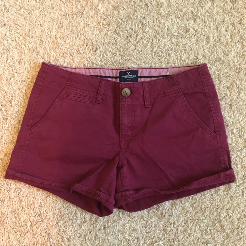 Maroon American Eagle Shorts